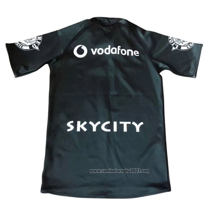 Camiseta Nueva Zelandia Warriors Rugby 2011 Retro Negro